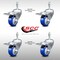 Service Caster 3.5 Inch SS Blue Poly Swivel 10mm Threaded Stem Caster Set Total Lock Brake SCC-SSTSTTL20S3514-PPUB-BLUE-M1015-4 - alternate 3
